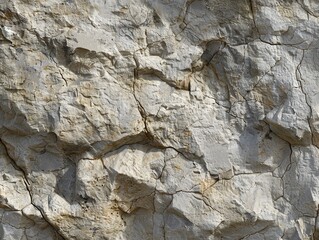 Detailed shot of rock wall featuring many sizable rocks. Natural texture concept