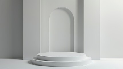Fototapeta premium 3d render minimalist podium for display product