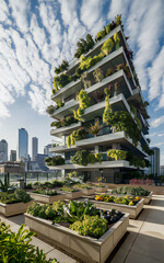 Obraz premium Photorealistic Images of a Sustainable, Green World of Tomorrow