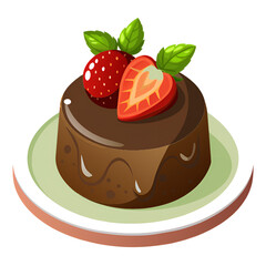 cake with strawberry