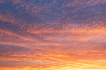 Fototapeta premium 燃える夕空