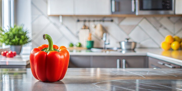 Fresh Capsium popular vegetable rich in various nutrients