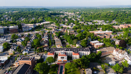 Aerial Drone of Morristown New Jersey Summer 2024