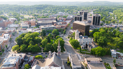 Aerial Drone of Morristown New Jersey Summer 2024
