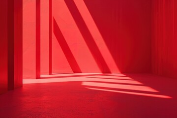 red backdrop scene