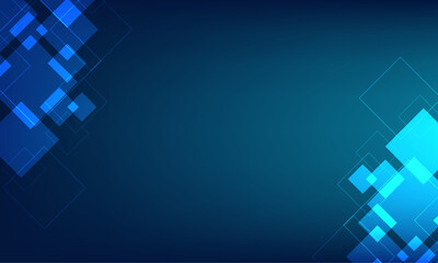 Geometric abstract background. Square technology and digital science graphics with copy space.