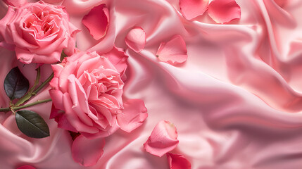 Pink roses in photography ,generative ai