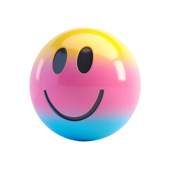 Naklejka premium 3d business face smile icon