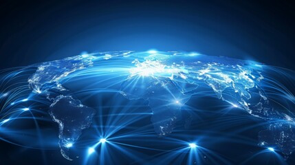 Global business networks achieve economic growth through the integration of advanced financial data analysis, innovative technology