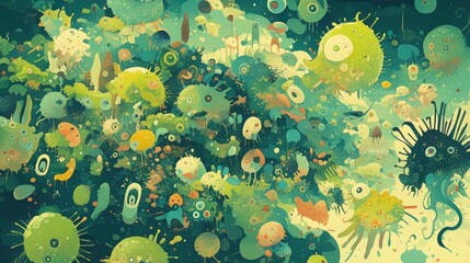 In the world of microorganisms bacteria and germs are the main characters