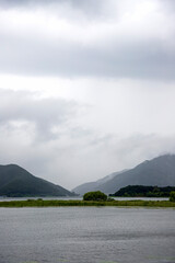 비오는 날 한강