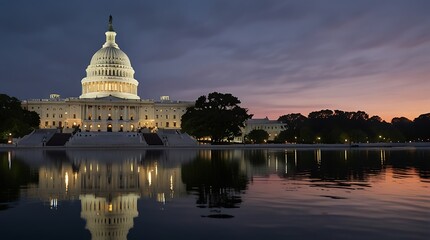 Obraz premium United States Capitol building in Washington, D.C.,