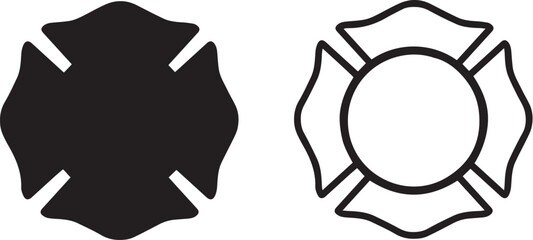 Vector Firefighter Badge