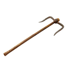 Obraz premium isolated white background of pitchfork