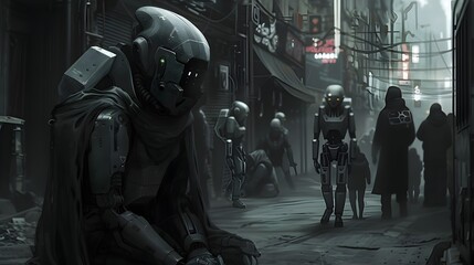 Dystopian Future: Robots Patrol as Humans Hide in Desolation