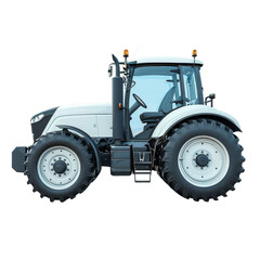isolated white background of tractor