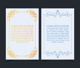 Fototapeta na wymiar colorful ornament greeting card vector template