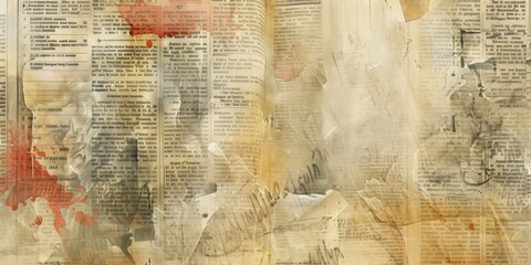 Fototapeta premium A book with red and orange stains on it
