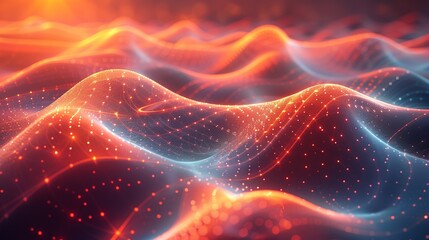 An abstract image of a quantum wave function, with complex, flowing shapes and patterns, illustrating the mathematical beauty and complexity of quantum states. AI Technology and Industrial works
