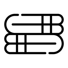 towels line icon