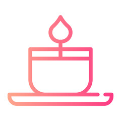 candle gradient icon