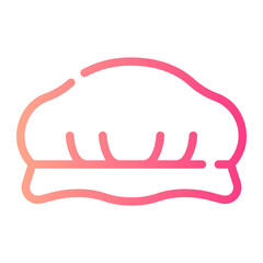 shower cap gradient icon