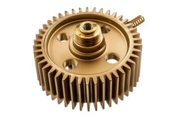 Gear assembly, isolated white background, PNG di-cut style, realistic photo style, object as model