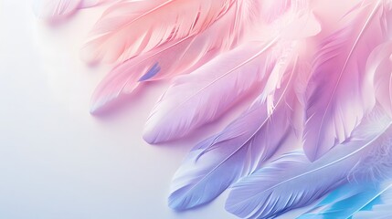 Naklejka premium pastel feather abstract background texture