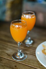 glass of orange juice