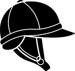 Equestrian helmet vector illustration