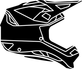 BMX helmet vector illustration