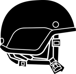 Military helmet vector illustration