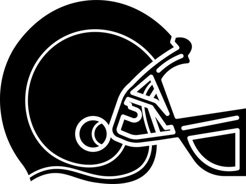 recommend clip art: American football kicker's helmet vector illustration