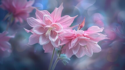 Pink Columbine s Double Bloom