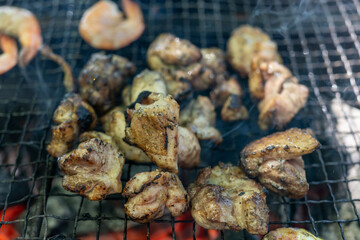 鶏肉の炭火焼（炭火焼）