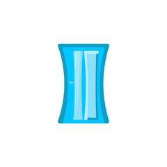 door with abstract shape flat style for your design. door illustration