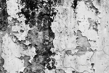 Fototapeta premium A wall with a lot of cracks and holes