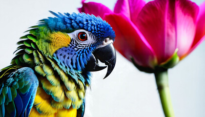 Obraz premium green parrot