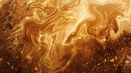 brown fluid art marbling paint textured background