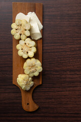 Cooked corn with pieces of un salted cheese andean food peru peruvian