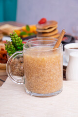 Quinua quinoa porridge hot beverage andes traditional drink super food