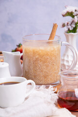 Quinua quinoa porridge hot beverage andes traditional drink super food