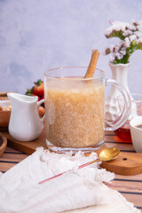 Quinua quinoa porridge hot beverage andes traditional drink super food