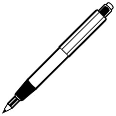 Pen vector art on a white background 