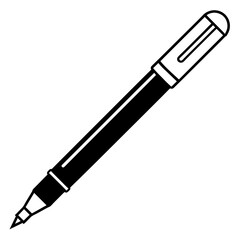 Pen vector art on a white background 