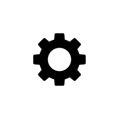 Gear/settings icon . Simple design. Vector illustration.
