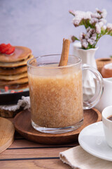 Quinua quinoa porridge hot beverage andes traditional drink super food