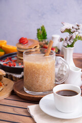 Quinua quinoa porridge hot beverage andes traditional drink super food