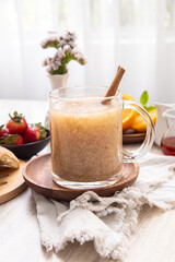 Quinua quinoa porridge hot beverage andes traditional drink super food