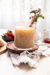 Quinua quinoa porridge hot beverage andes traditional drink super food